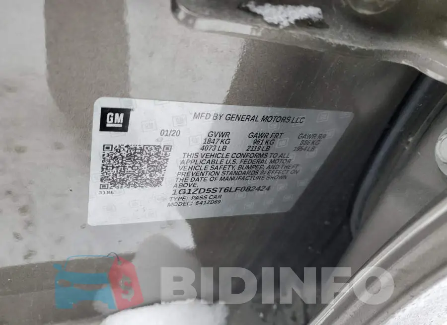 1G1ZD5ST6LF082424 Photo# 12