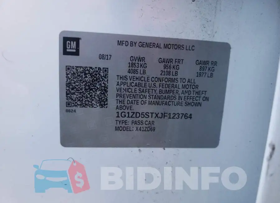 1G1ZD5STXJF123764 Photo# 12