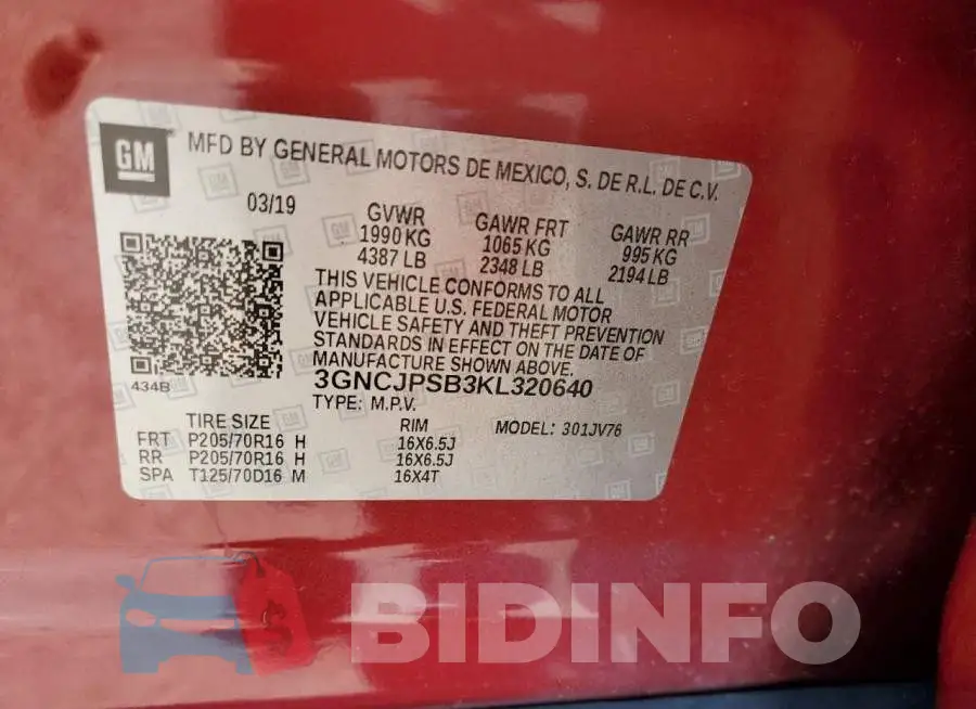 3GNCJPSB3KL320640 Photo# 13