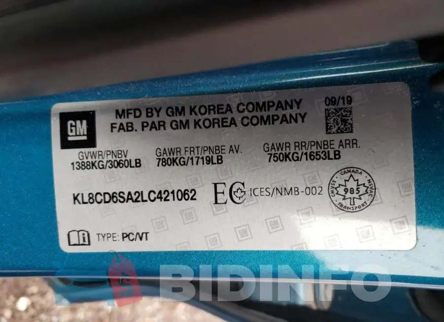 KL8CD6SA2LC421062 Photo# 13