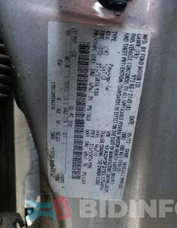 1FADP3F27EL170469 Photo# 12
