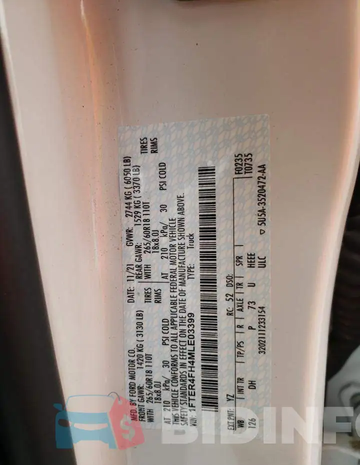 1FTER4FH4MLE03399 Photo# 12