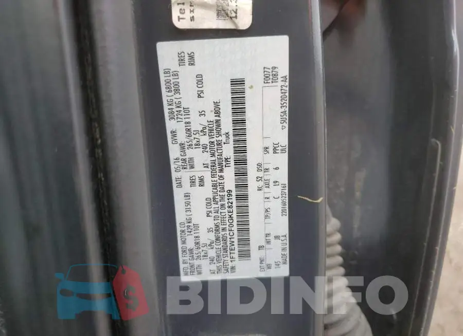 1FTEW1CF0GKE82199 Photo# 12
