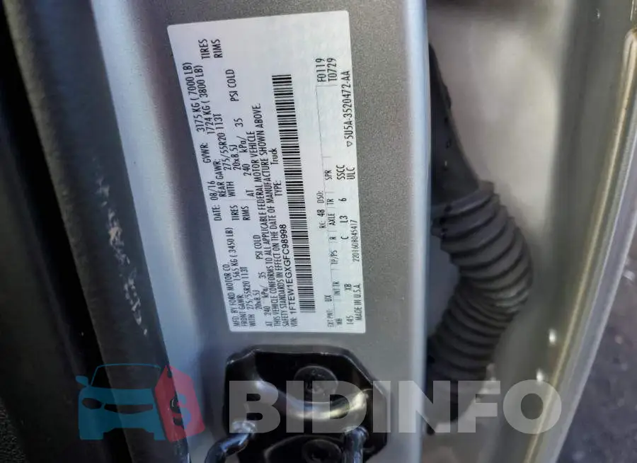 1FTEW1EGXGFC98998 Photo# 13