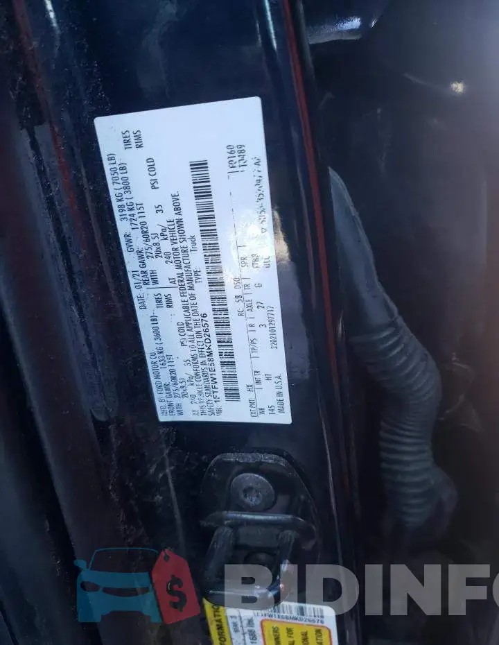 1FTFW1E58MKD26576 Photo# 12