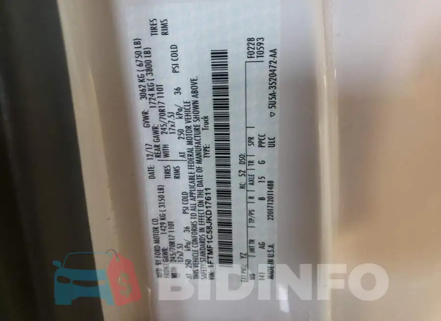 1FTMF1C58JKD17611 Photo# 12