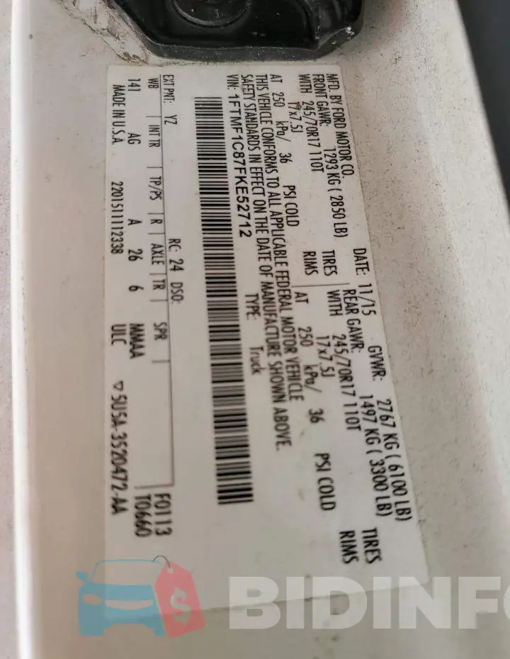 1FTMF1C87FKE52712 Photo# 12