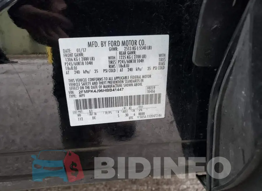 2FMPK4J96HBB41447 Photo# 13