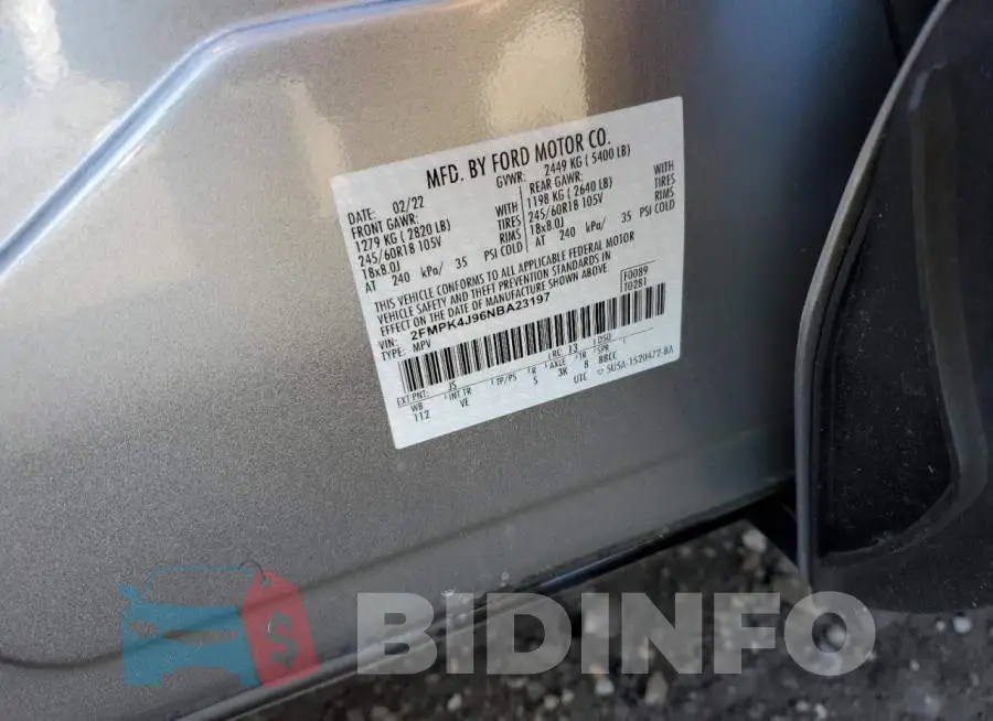 2FMPK4J96NBA23197 Photo# 13