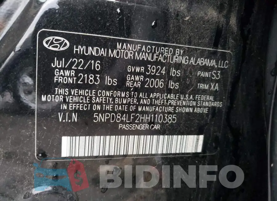 5NPD84LF2HH110385 Photo# 12