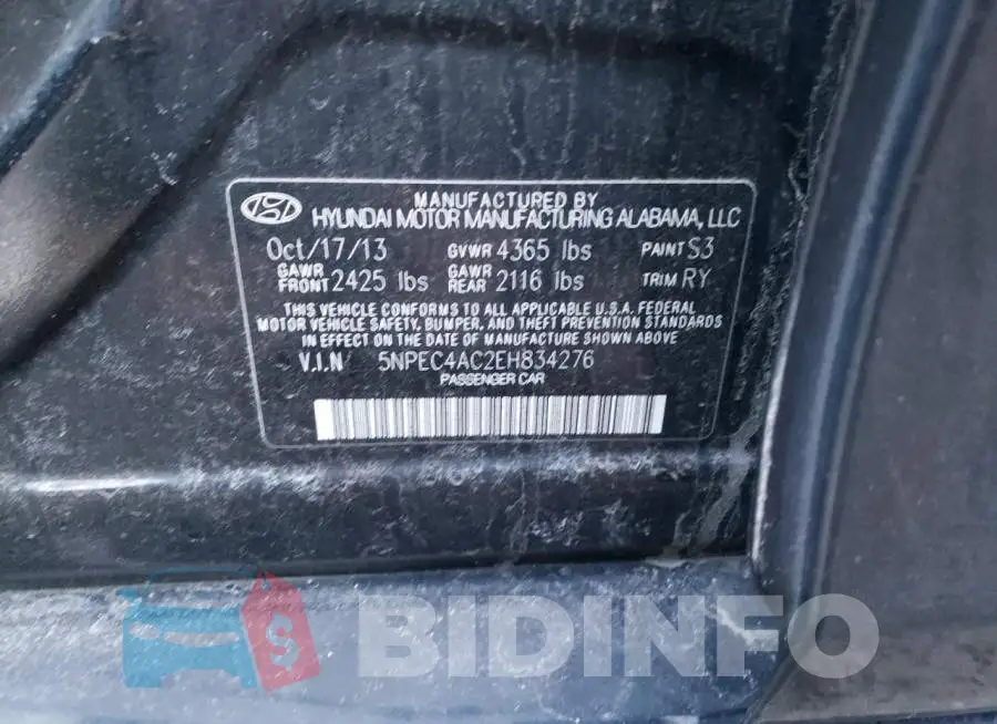 5NPEC4AC2EH834276 Photo# 12