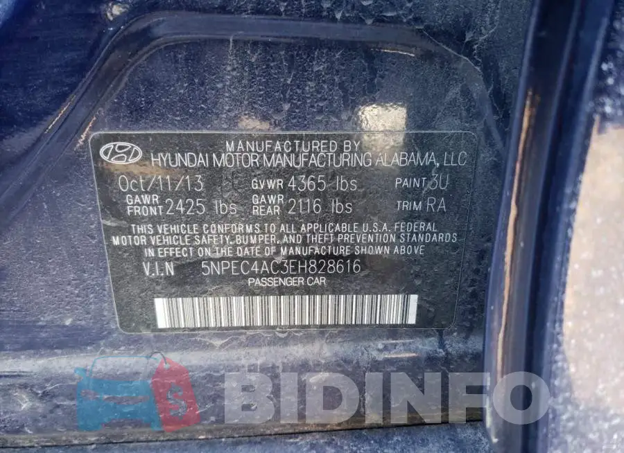5NPEC4AC3EH828616 Photo# 12