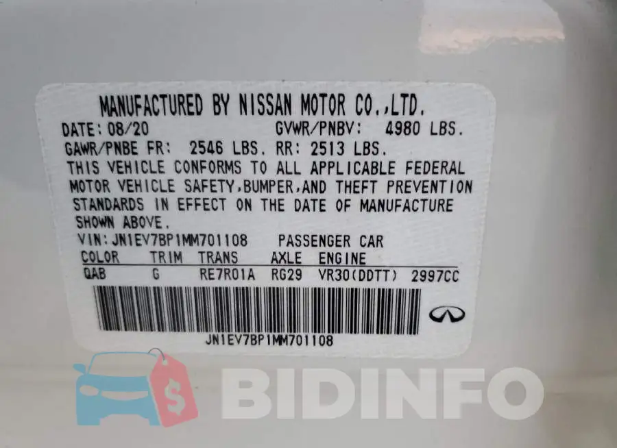 JN1EV7BP1MM701108 Photo# 12