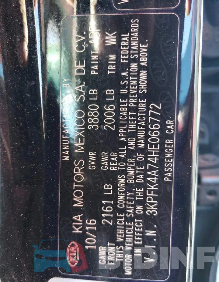 3KPFK4A74HE066772 Photo# 13