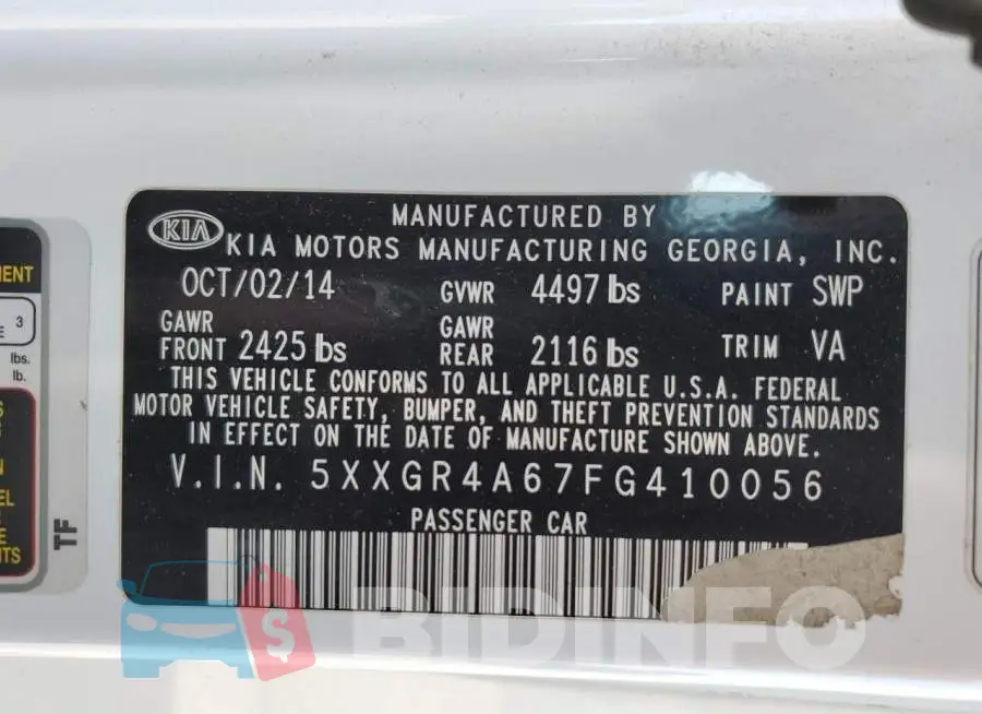 5XXGR4A67FG410056 Photo# 10