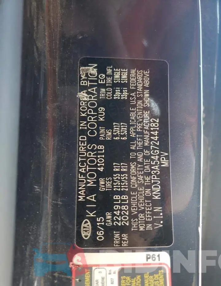 KNDJP3A54G7244182 Photo# 10