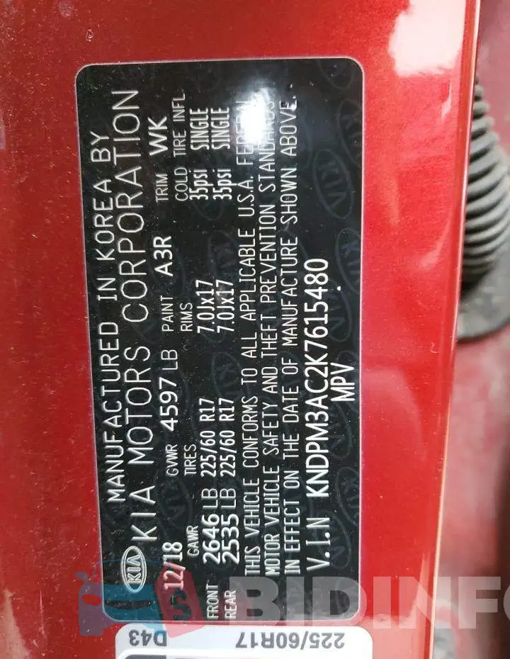 KNDPM3AC2K7615480 Photo# 14