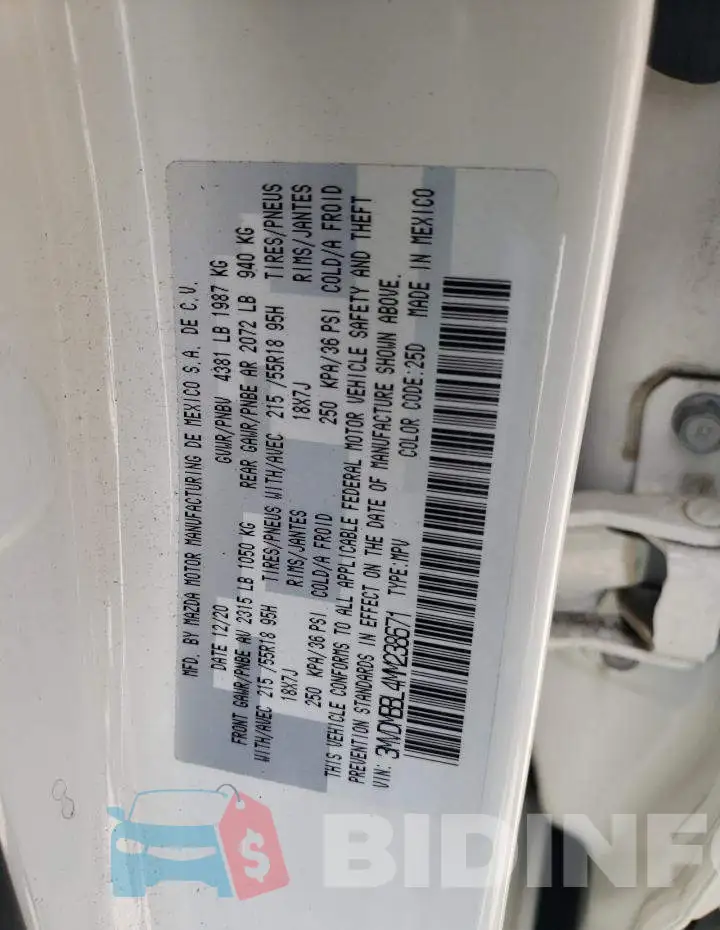 3MVDMBBL4MM238671 Photo# 10