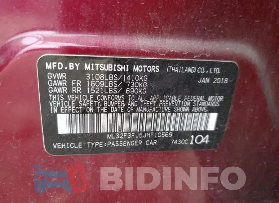 ML32F3FJ5JHF10569 Photo# 12