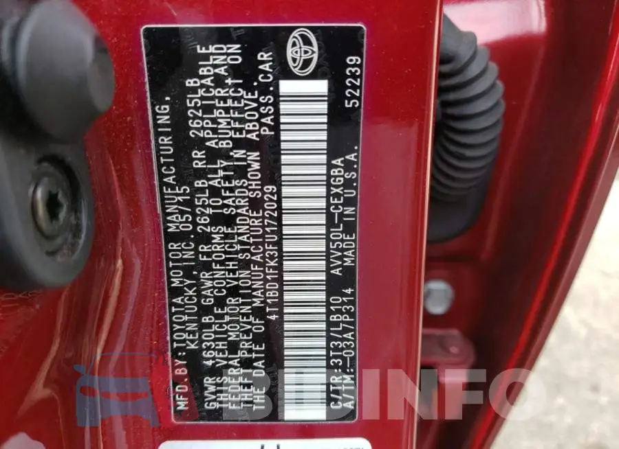 4T1BD1FK3FU172029 Photo# 12