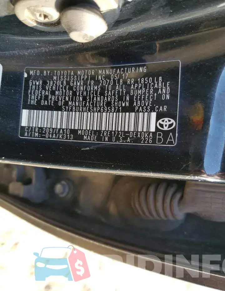 5YFBURHE5HP695871 Photo# 12