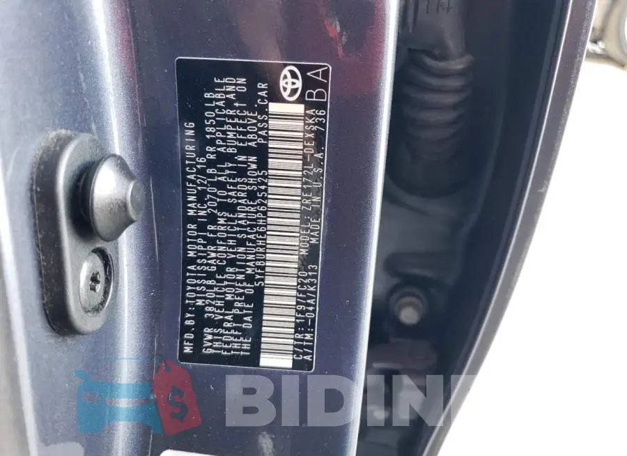 5YFBURHE6HP625425 Photo# 12