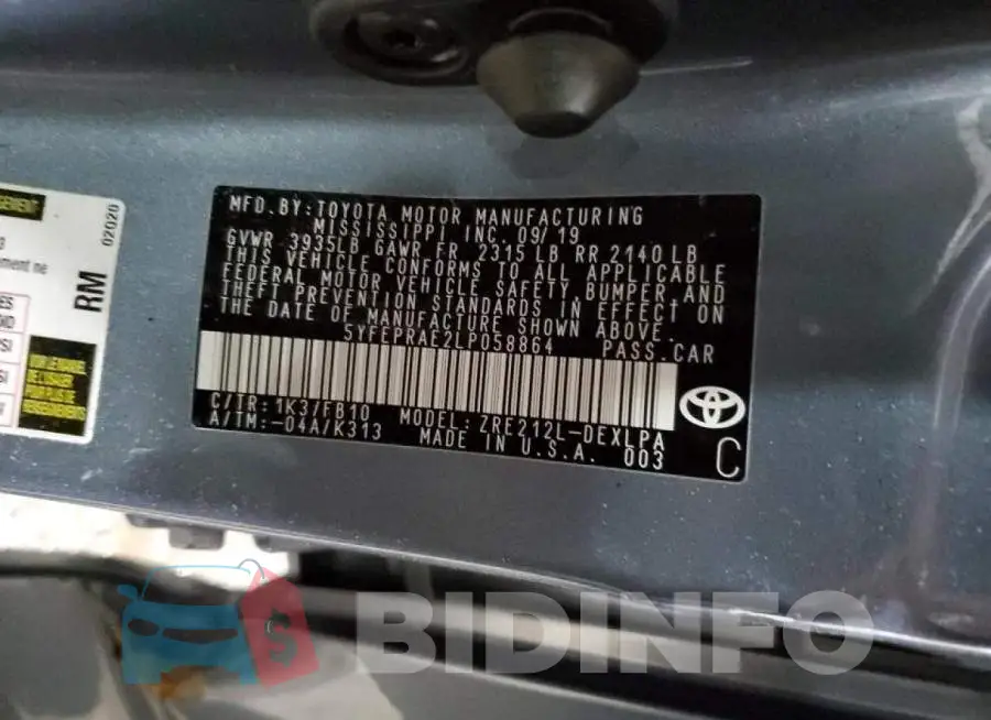 5YFEPRAE2LP058864 Photo# 12