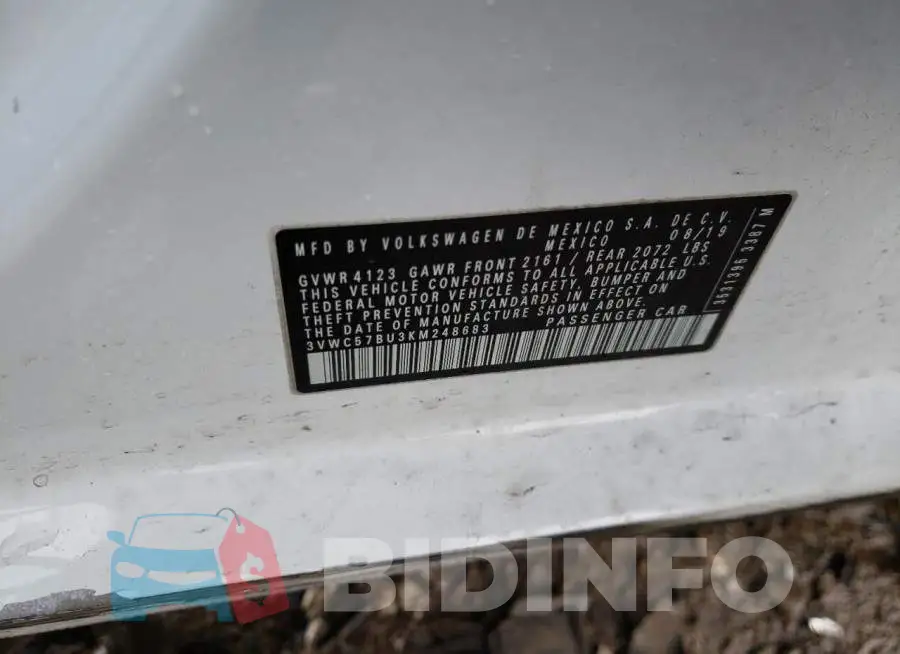 3VWC57BU3KM248683 Photo# 12