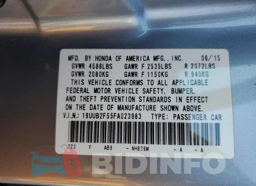 19UUB2F55FA023983 Photo# 13