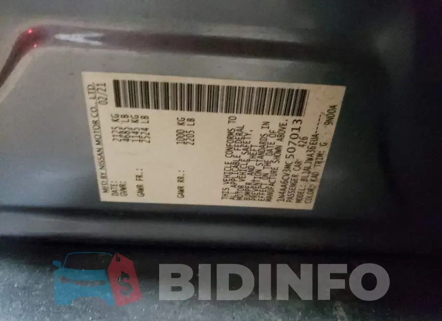 1N4AA6CV3MC507013 Photo# 12