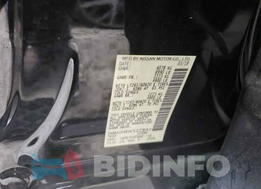 1N6BA1F48JN527842 Photo# 12