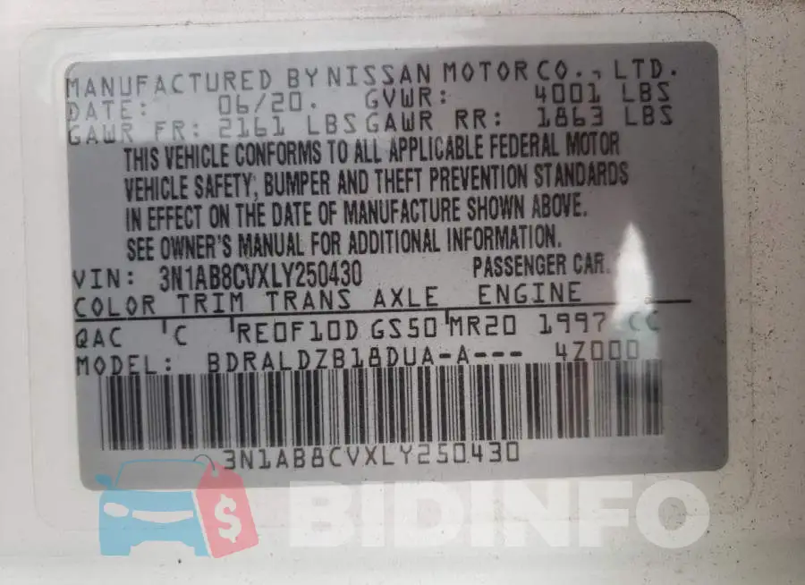 3N1AB8CVXLY250430 Photo# 10