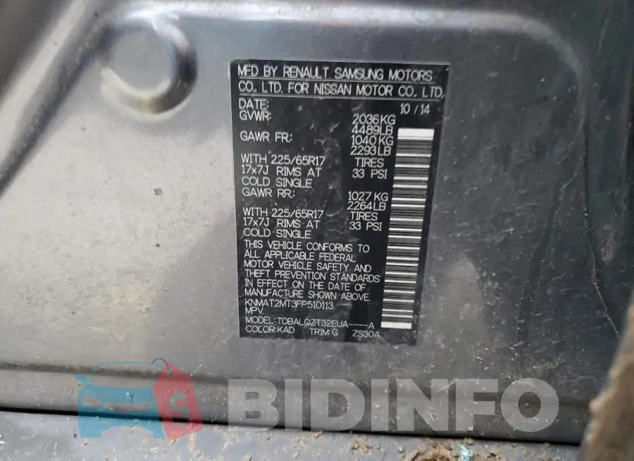 KNMAT2MT3FP510113 Photo# 12