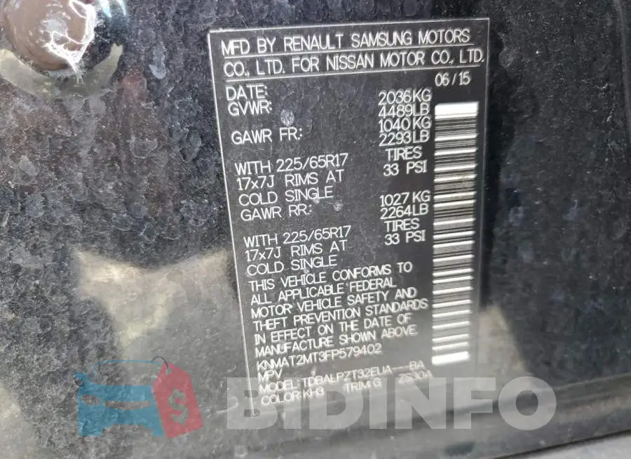 KNMAT2MT3FP579402 Photo# 13