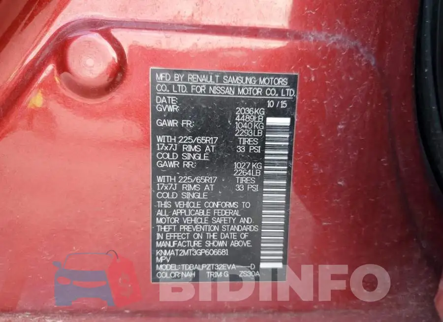 KNMAT2MT3GP606681 Photo# 13