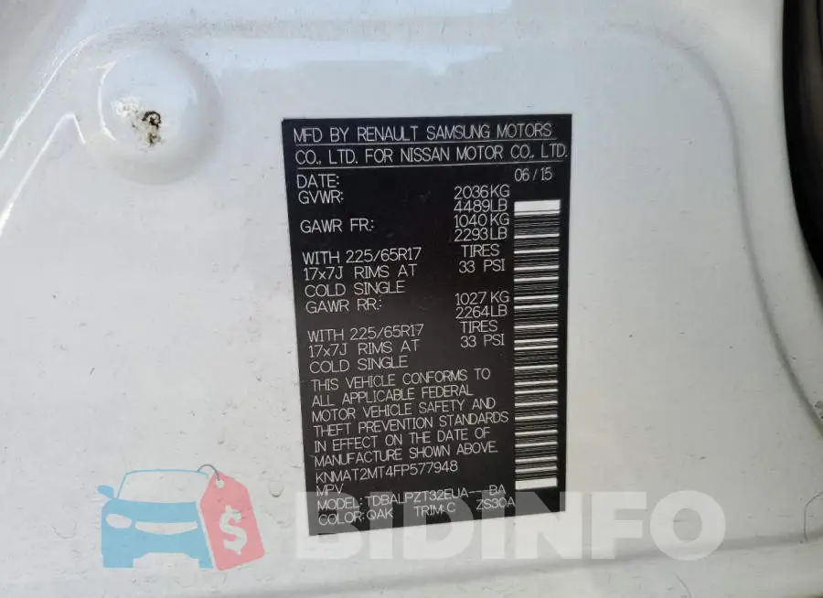 KNMAT2MT4FP577948 Photo# 13