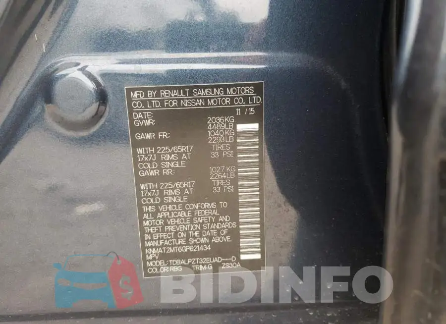 KNMAT2MT6GP621434 Photo# 14