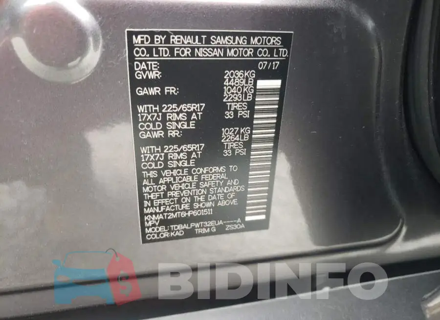 KNMAT2MT6HP601511 Photo# 12