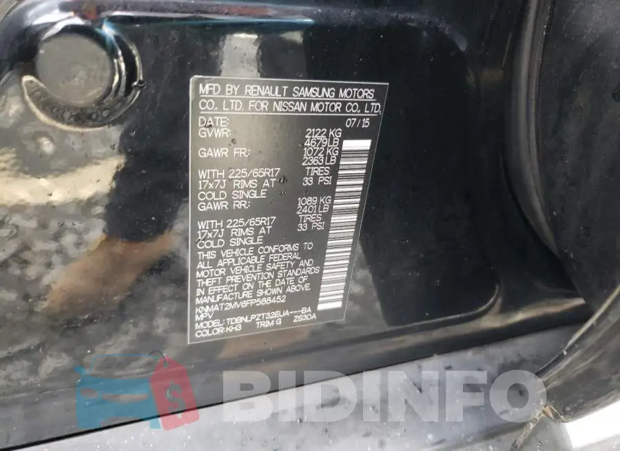 KNMAT2MV6FP588452 Photo# 13