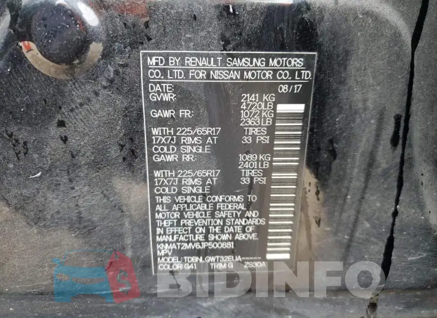KNMAT2MV6JP500881 Photo# 14