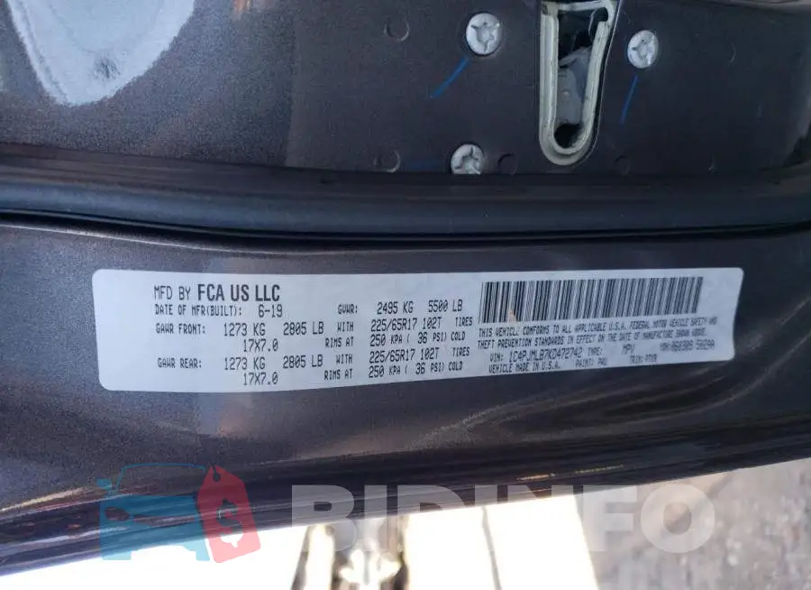 1C4PJMLB7KD472742 Photo# 14