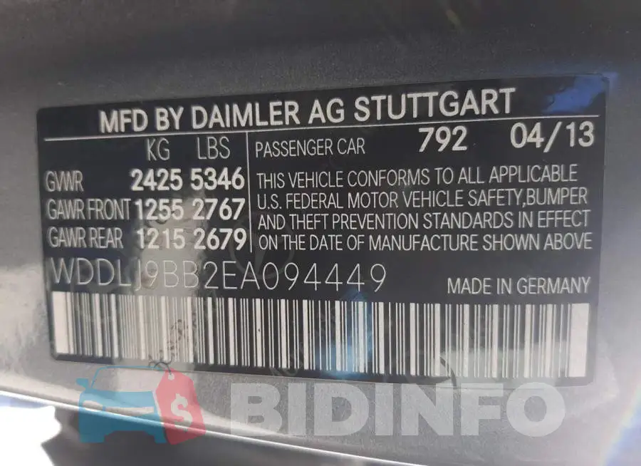 WDDLJ9BB2EA094449 Photo# 10