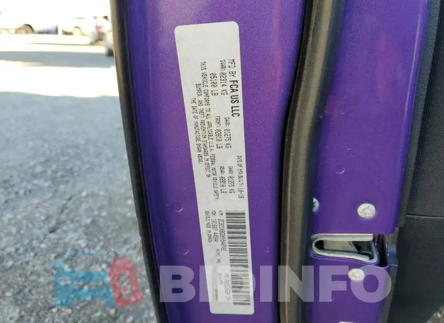 2C3CDXBG2KH540702 Photo# 13