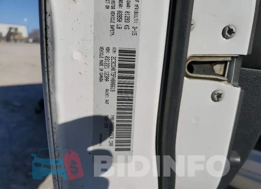 2C3CDXKT5FH806619 Photo# 12