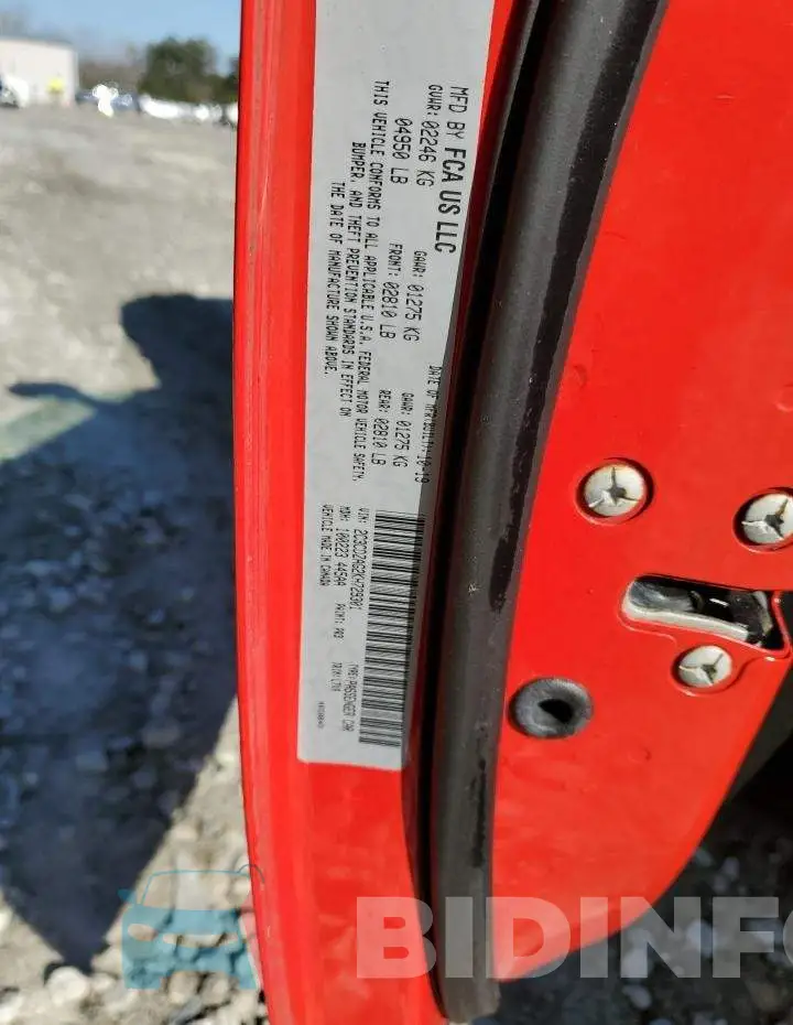 2C3CDZAG2KH729301 Photo# 12
