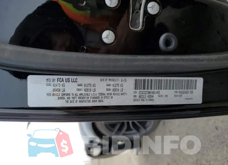 2C3CDZC98KH661455 Photo# 13