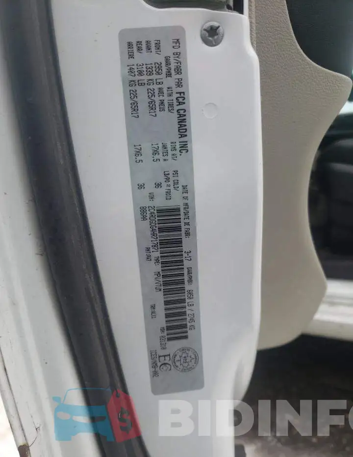 2C4RDGDG4HR717871 Photo# 14