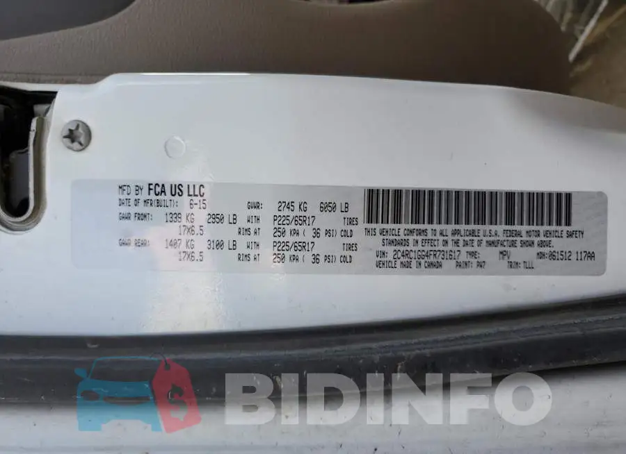 2C4RC1GG4FR731617 Photo# 14