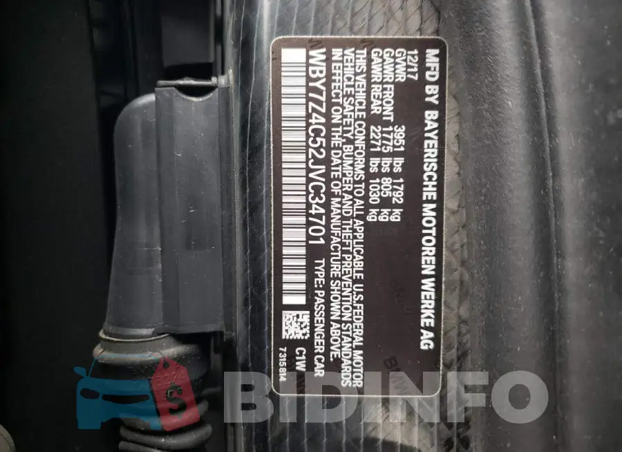 WBY7Z4C52JVC34701 Photo# 12