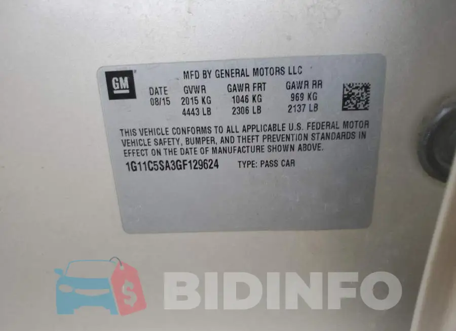 1G11C5SA3GF129624 Photo# 12